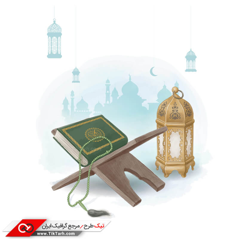 طرح آماده کلیپ آرت مذهبی ماه رمضان و قرآن