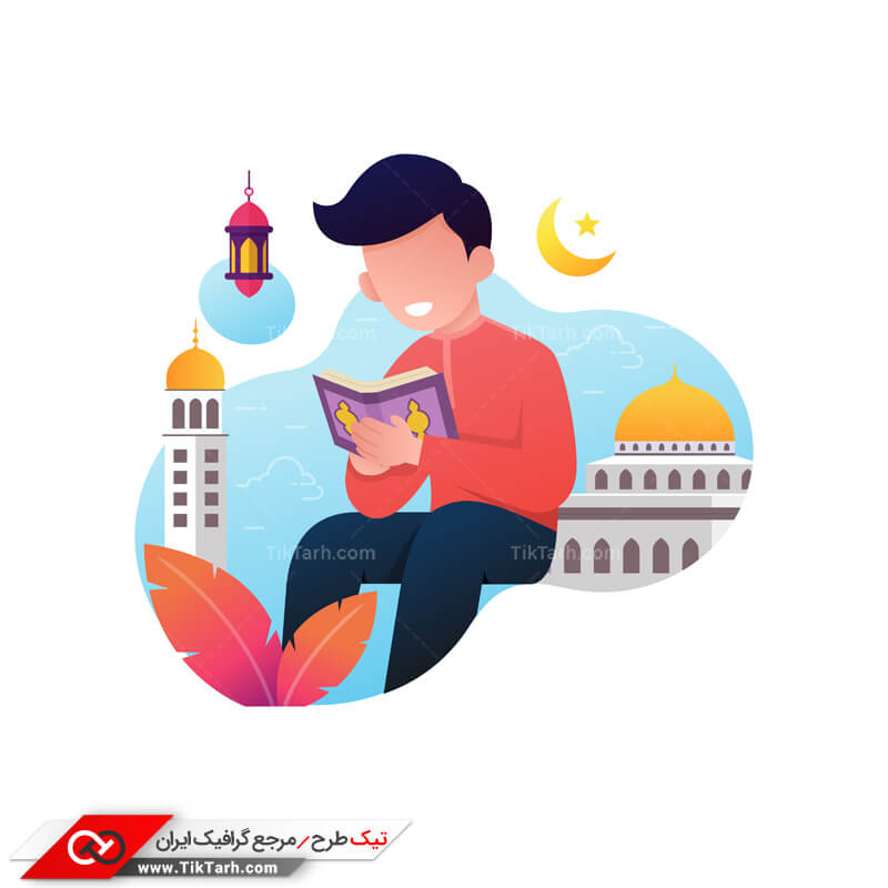 طرح آماده کلیپ آرت مذهبی خواندن زیارت و دعا