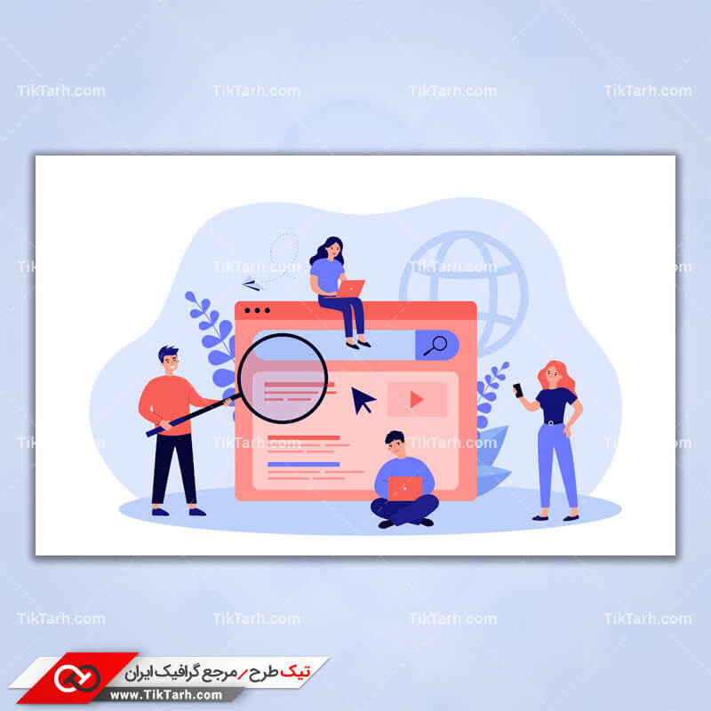 وکتور مفهومی جستجوی اینترنتی