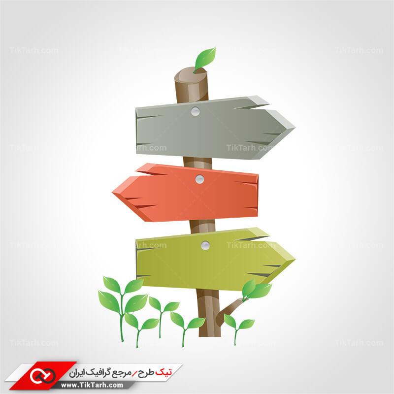 دانلود کلیپ آرت تابلو راهنما در جاده