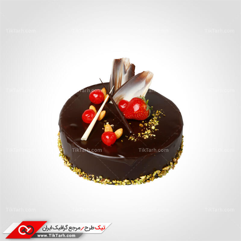 دانلود طرح گرافیکی کیک شکلاتی
