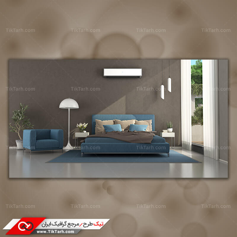 دانلود تصویر با کیفیت مبل آبی رنگ
