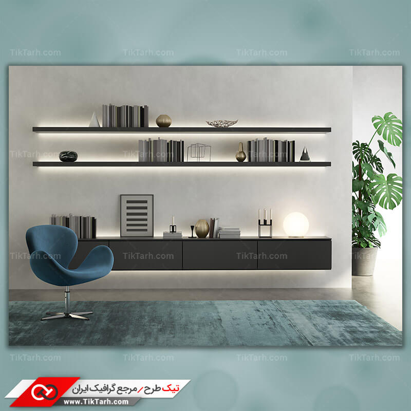 دانلود تصویر با کیفیت دکوراسیون و قفسه ها