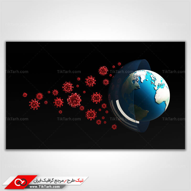دانلود عکس گرافیکی با کیفیت مقابله با کرونا