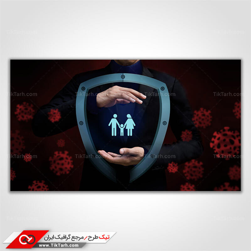 دانلود عکس گرافیکی با کیفیت سپر محافظت از ویروس