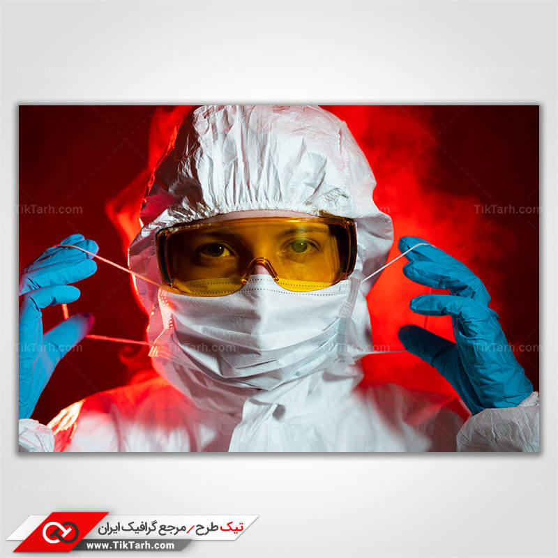عکس گرافیکی با کیفیت مدافع سلامت