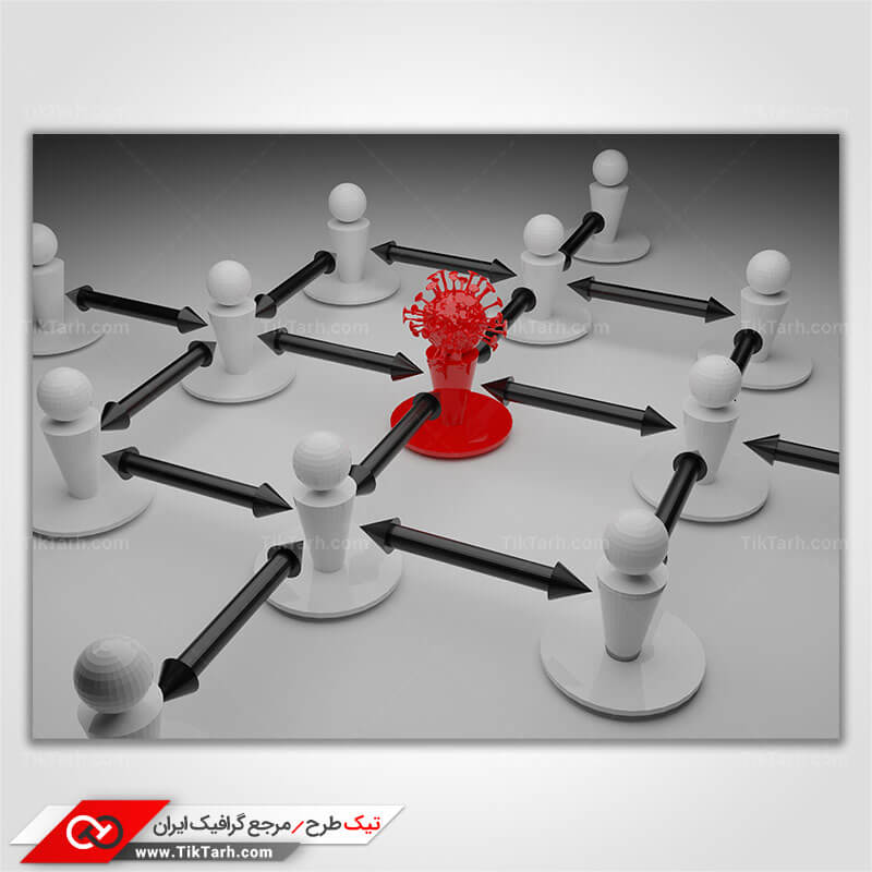 عکس گرافیکی با کیفیت شطرنج ویروس