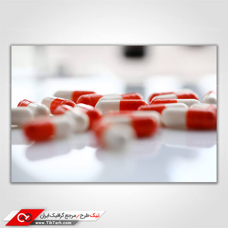 عکس گرافیکی با کیفیت کپسول های طبی