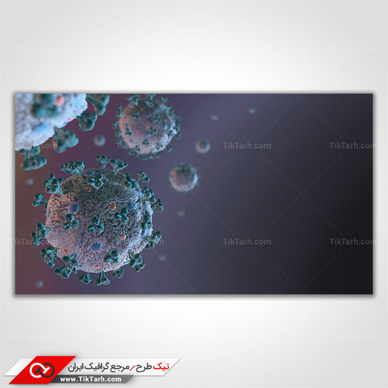 عکس گرافیکی با کیفیت ویروس های شاخک سبز