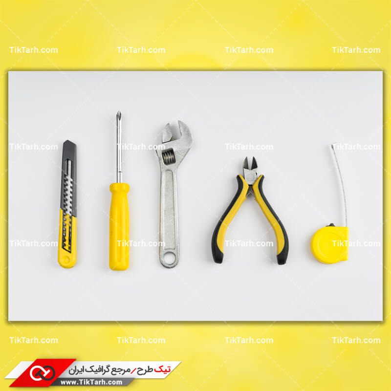 دانلود تصویر باکیفیت ابزارآلات،متر و تیغ موکت بر