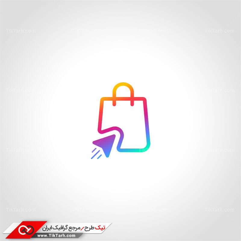 طرح لایه باز لوگو خرید اینترنتی