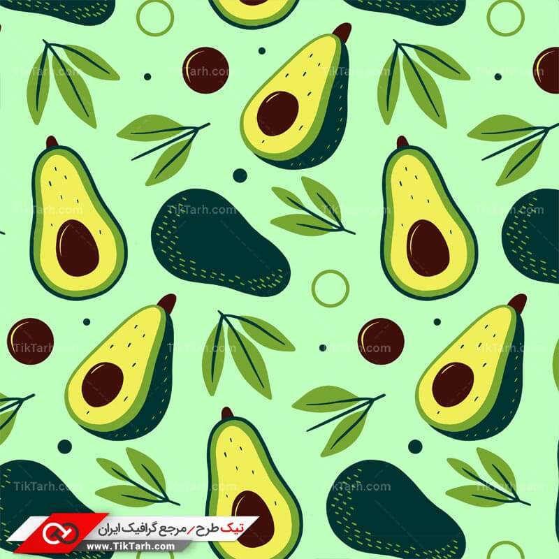 دانلود پترن لایه باز با طرح آووکادو