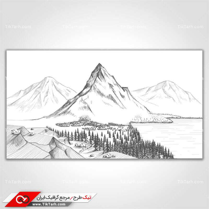 تصویر پس زمینه طراحی با طرح دریاچه