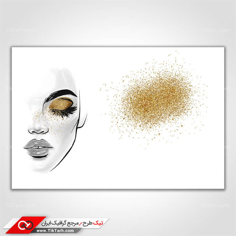 پس زمینه طراحی با طرح سایه چشم