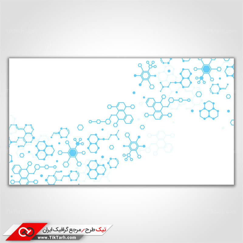 پس زمینه طراحی با طرح شش ضلعی مولکولی