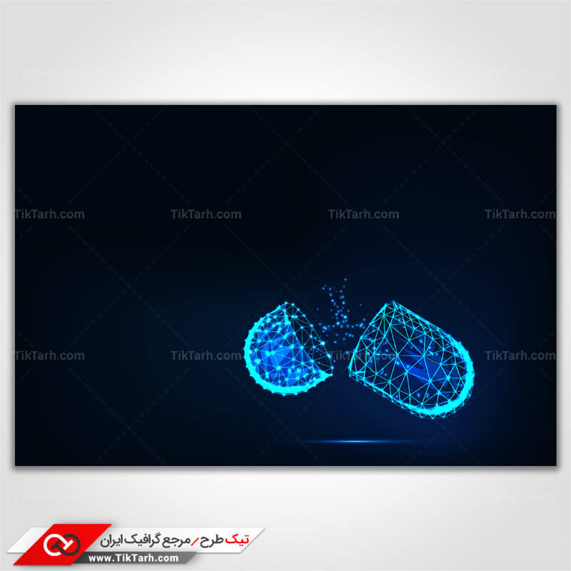 پس زمینه طراحی با طرح کپسول دارو
