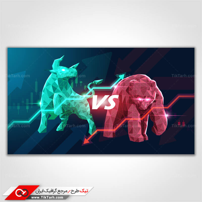 دانلود پس زمینه طراحی با طرح bullish و bearish