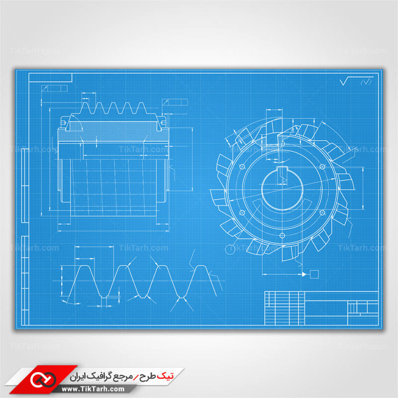 پس زمینه طراحی با طرح شماتیک ابزار صنعتی
