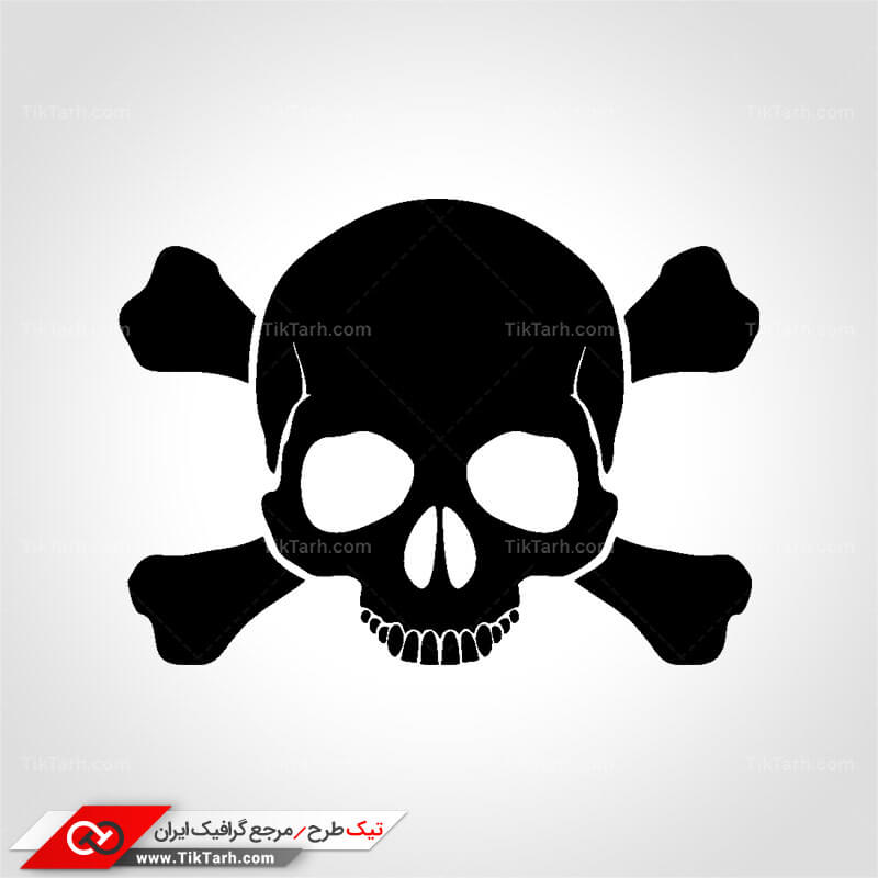 دانلود کلیپ آرت جمجمه و استخوان