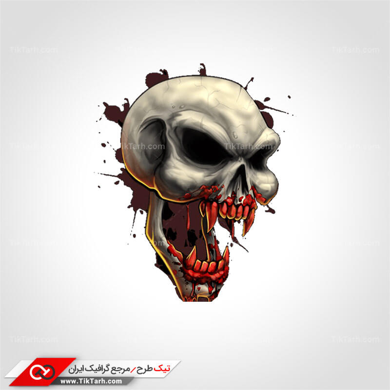 دانلود کلیپ آرت جمجمه خون آشام