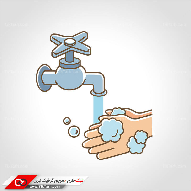 دانلود کلیپ آرت شستشو دست ها