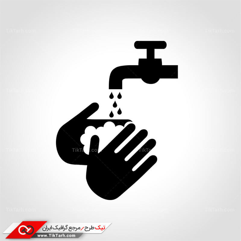 دانلود کلیپ آرت با طرح شستشو دست ها