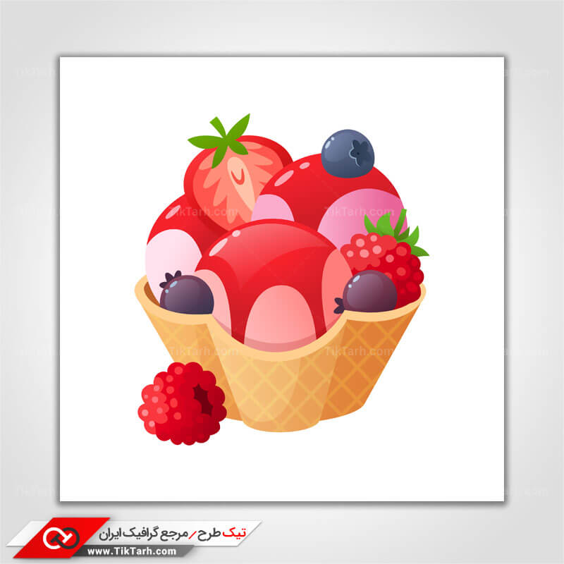دانلود کلیپ آرت بستنی میوه ای