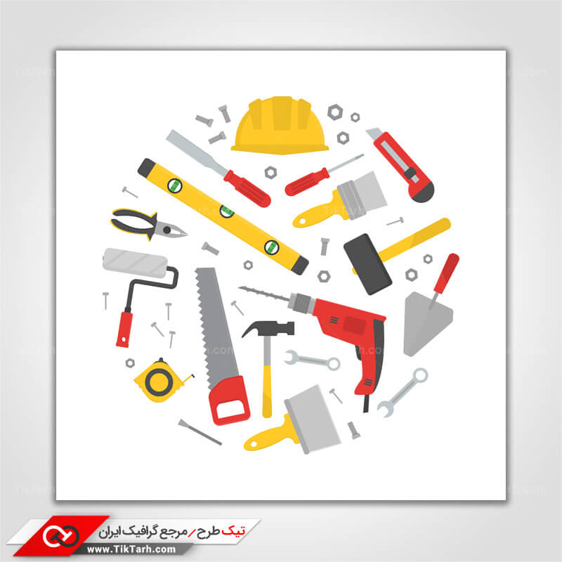 دانلود کلیپ آرت انواع ابزار آلات صنعتی