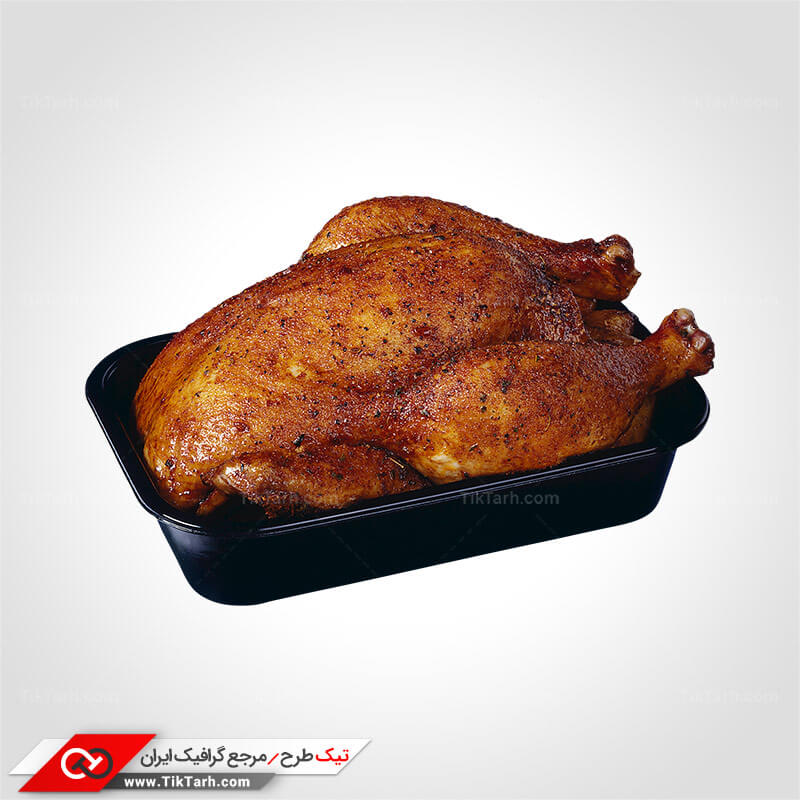 دانلود طرح گرافیکی مرغ سرخ شده