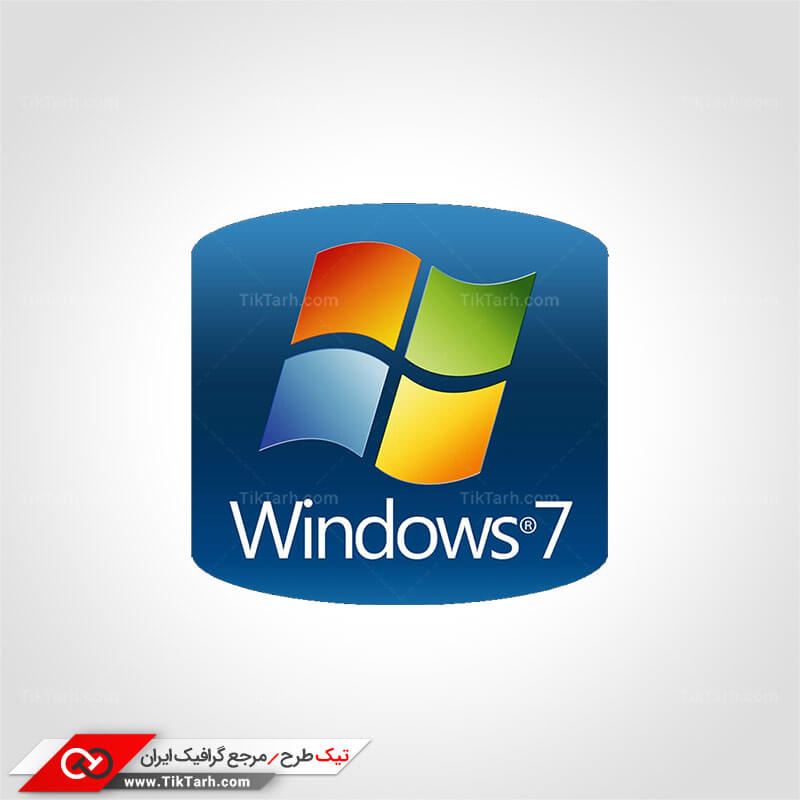 دانلود طرح آماده لایه باز آیکون windows 7