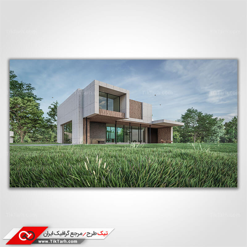 دانلود تصویر گرافیکی خانه ویلایی