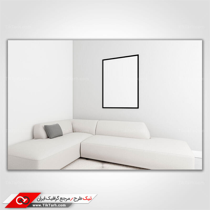 دانلود تصویر گرافیکی کاناپه سفید