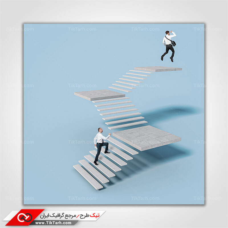 تصویر با کیفیت پله های موفقیت