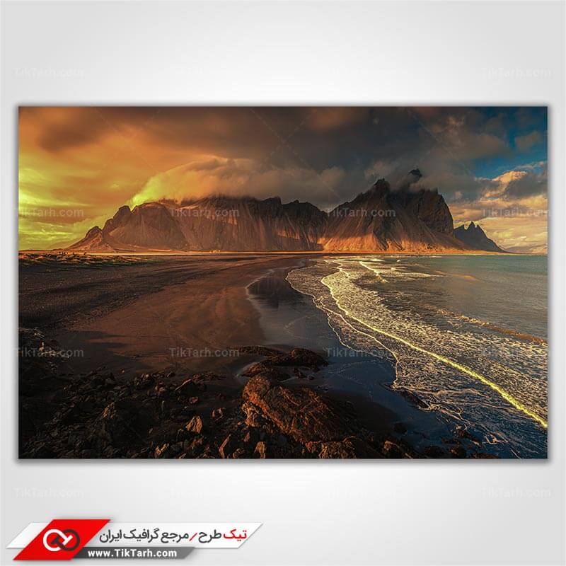 دانلود تصویر با کیفیت غروب ساحل