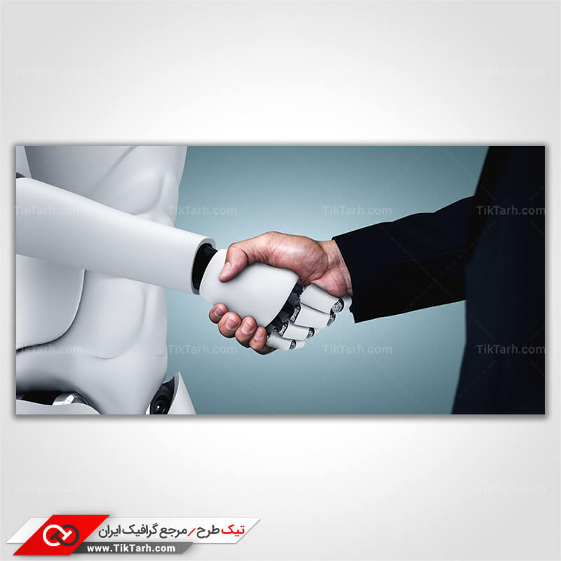 دانلود تصویر با کیفیت ربات و انسان