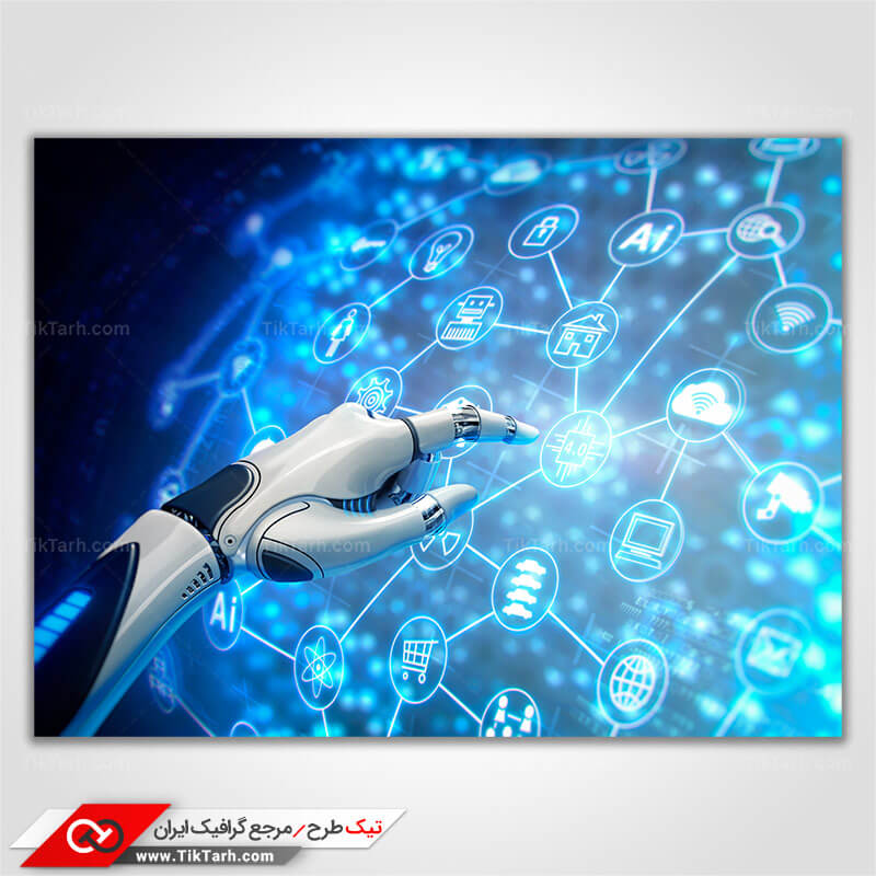 دانلود عکس بسیار با کیفیت ربات و فضای مجازی