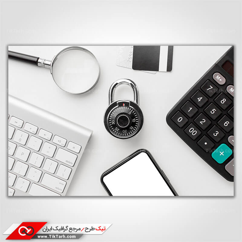 تصویر با کیفیت قفل امنیتی