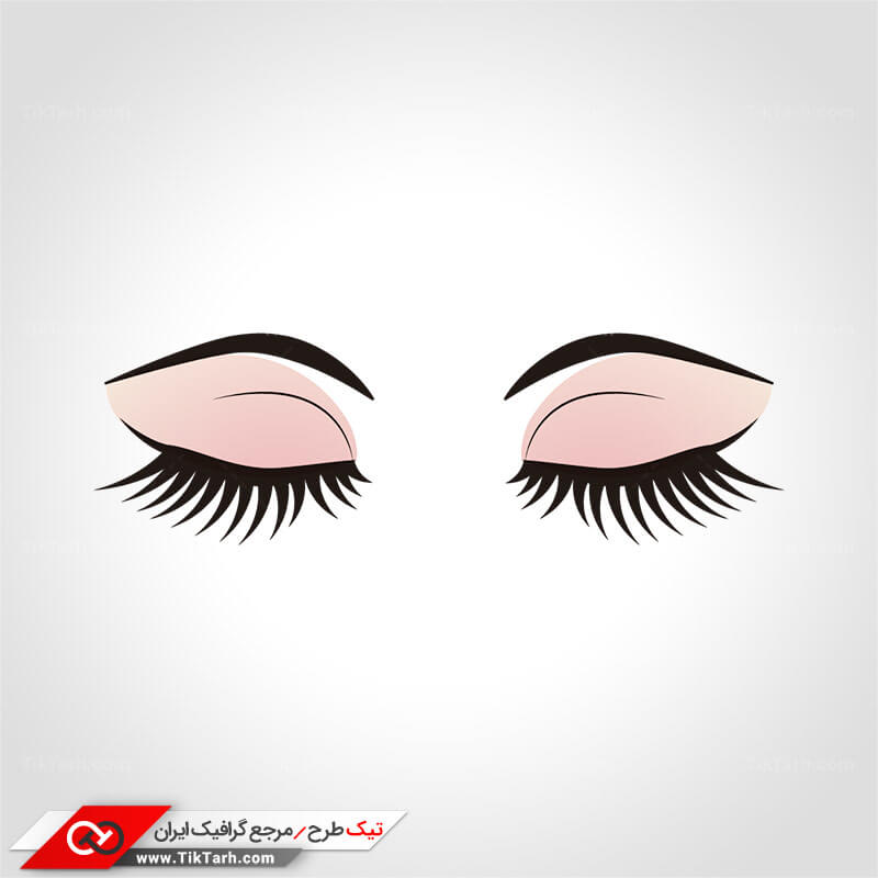 دانلود طرح لایه باز کلیپ آرت آرایش چشم