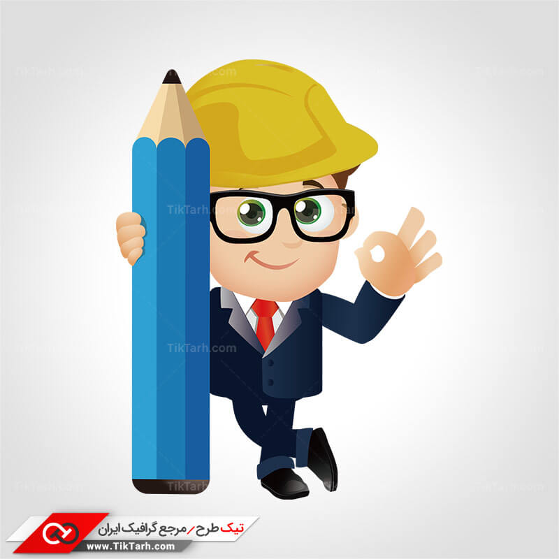 دانلود طرح کلیپ آرت مهندس طراح