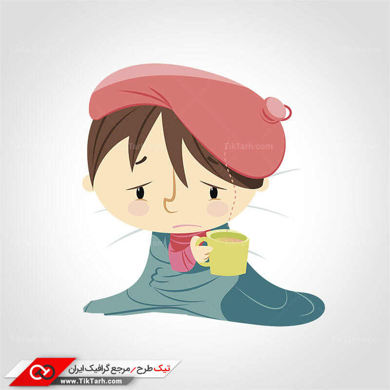 طرح کلیپ آرت سرماخوردگی