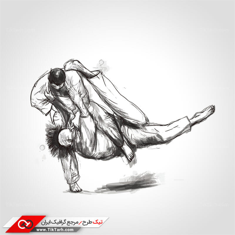 طرح گرافیکی مبارزه جودو