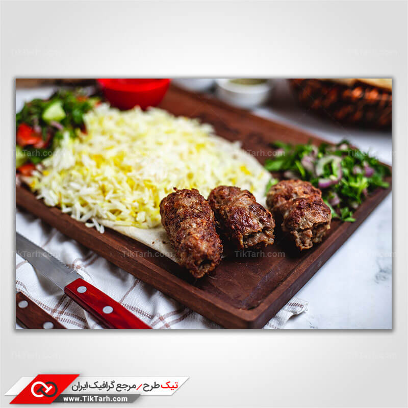 عکس گرافیکی چلو کباب