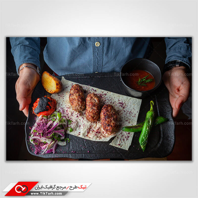 دانلود تصویر گرافیکی کباب کوبیده