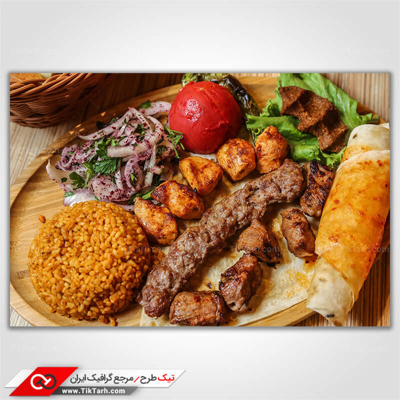 دانلود تصویر گرافیکی انواع گوشت کبابی