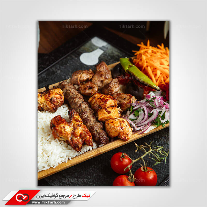 دانلود تصویر گرافیکی چلو جوجه کباب