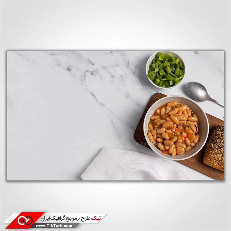 تصویر خوراک لوبیا چیتی