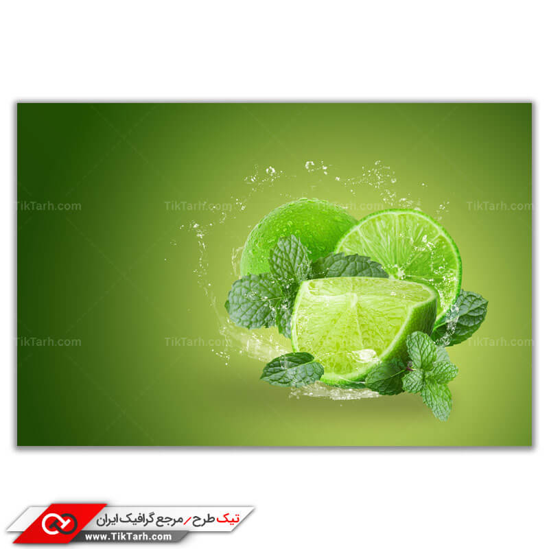 طرح لایه باز پس زمینه موهیتو
