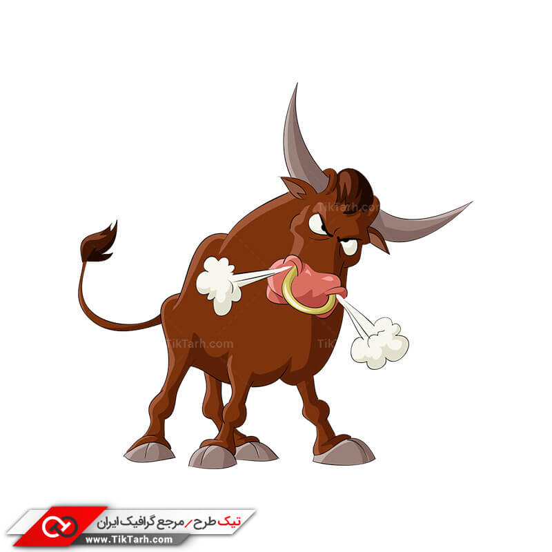 دانلود کلیپ آرت لایه باز گاو وحشی