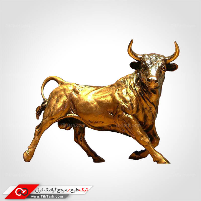 دانلود المان واقع گرایانه مجسمه گاو