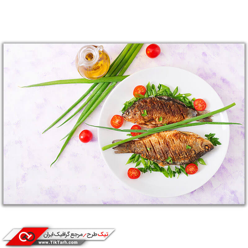 عکس گرافیکی ماهی سوخاری